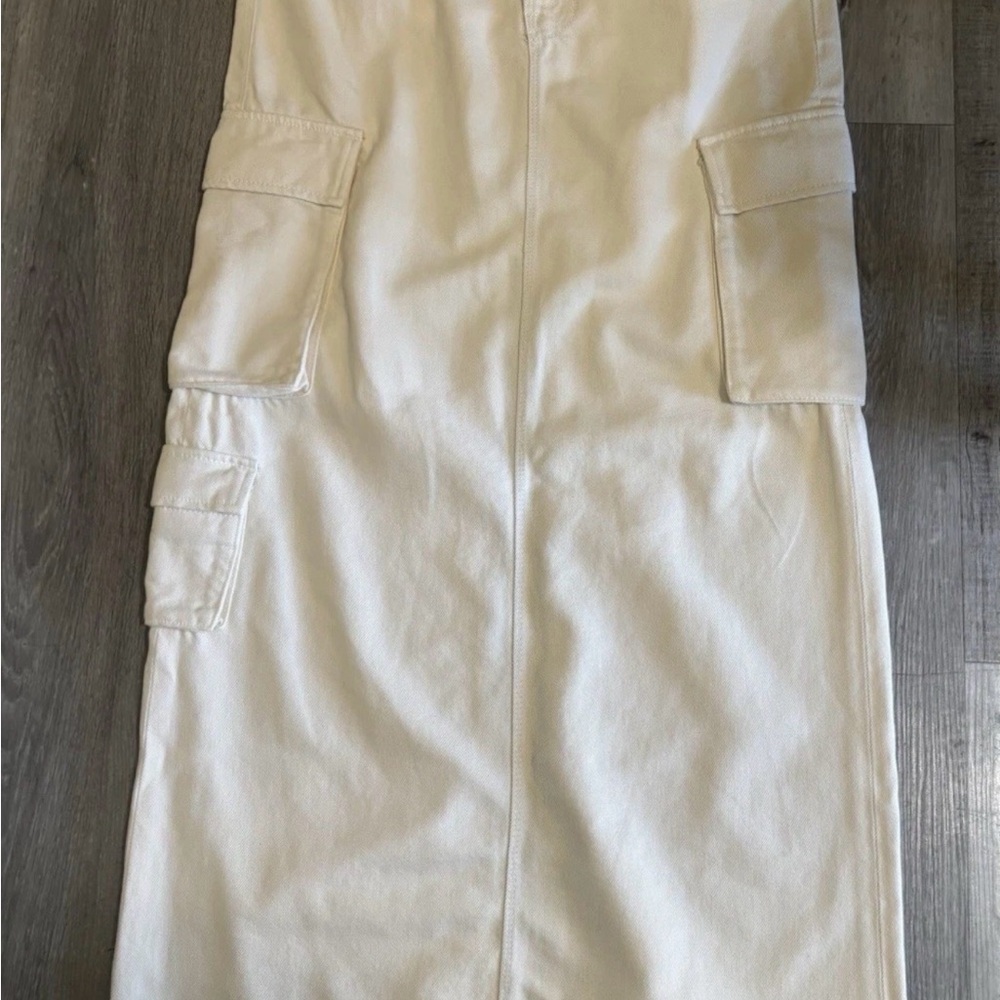 MOTHER Cream Maxi Skirt